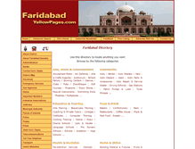 Tablet Screenshot of faridabadyellowpages.com